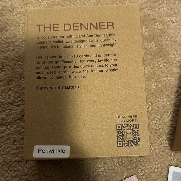 Andar - The Denner Periwinkle Leather Wallet - Picture 6 of 7